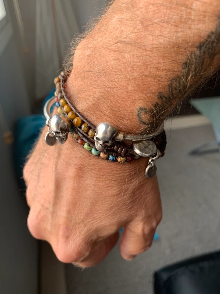 RIMITED - Silver Skull Bracelet