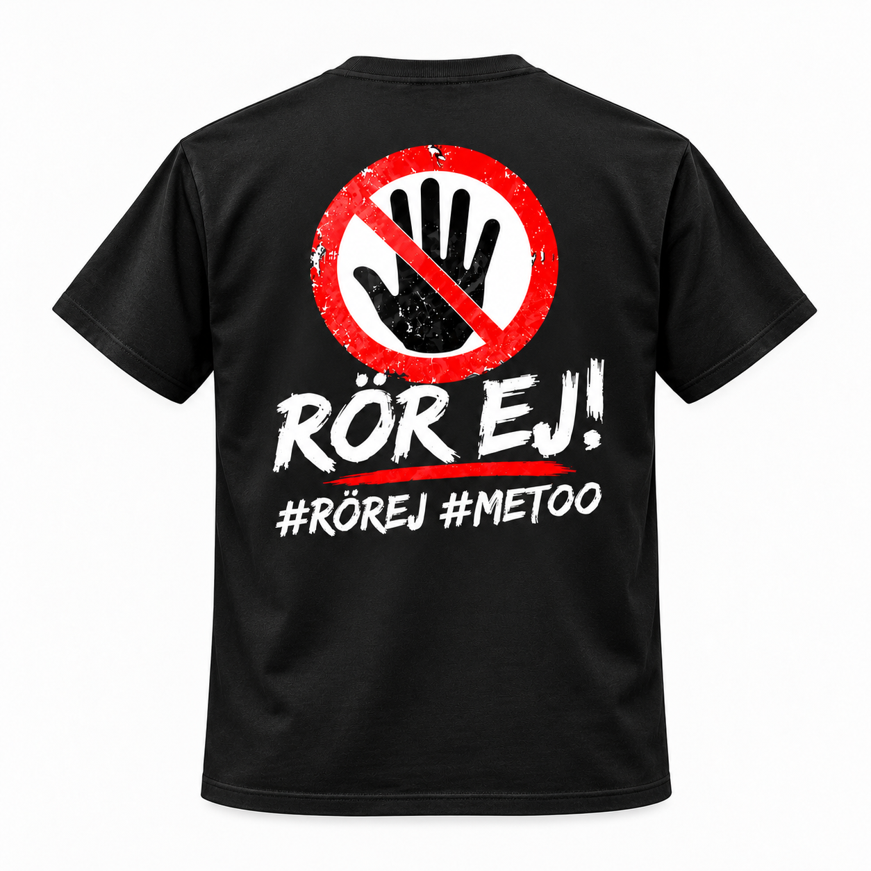 RörEj T-Shirt Svart med logga rygg