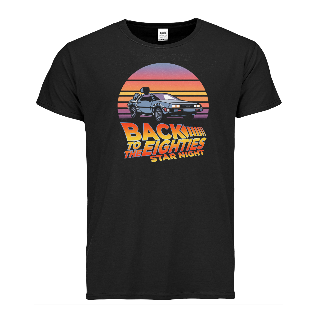 T-shirt - Back to the Eighties - svart