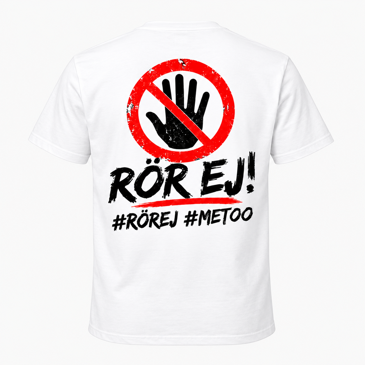 RörEj T-Shirt Vit med logga rygg