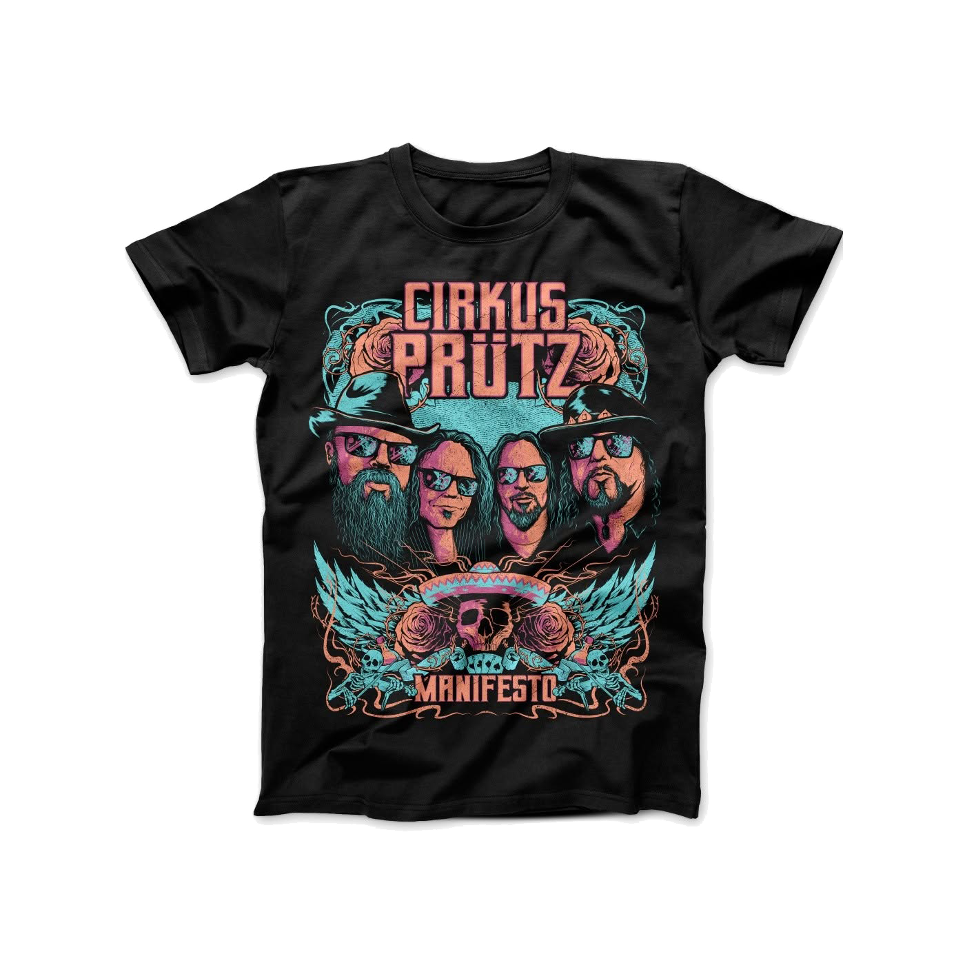 Cirkus Prütz - T-shirt svart