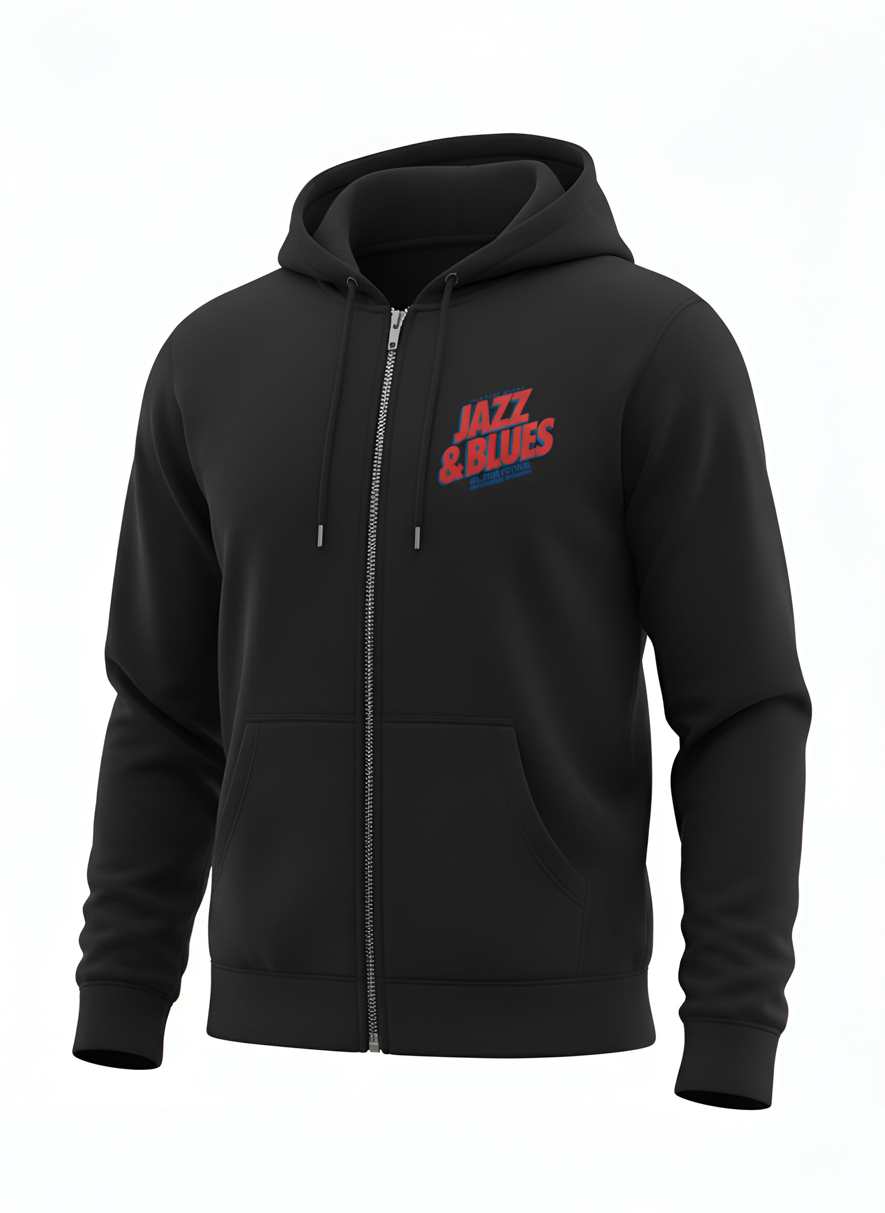 Jazz Blues - Zip hoodie svart