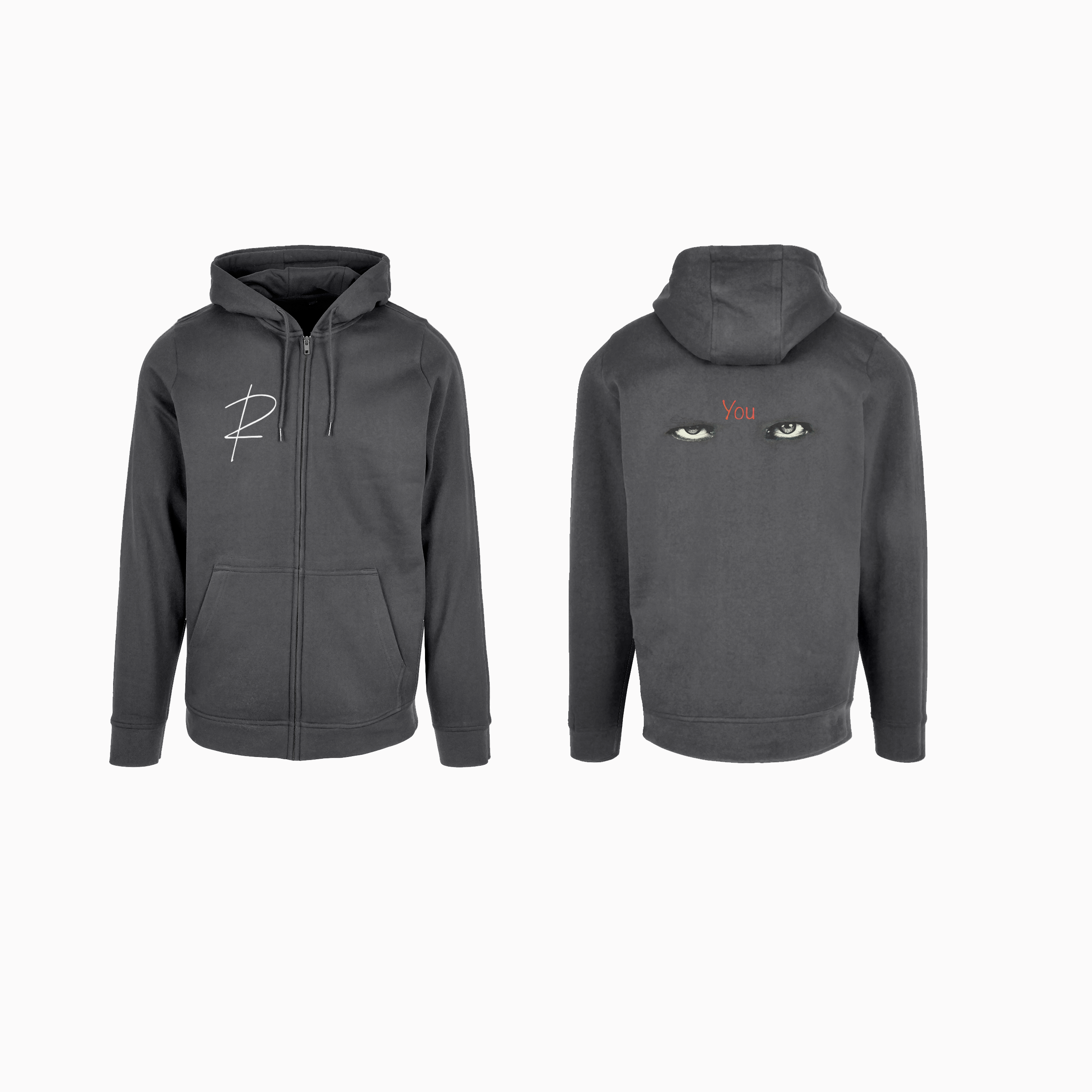 Robert Pettersson - Zip Hoodie Grå