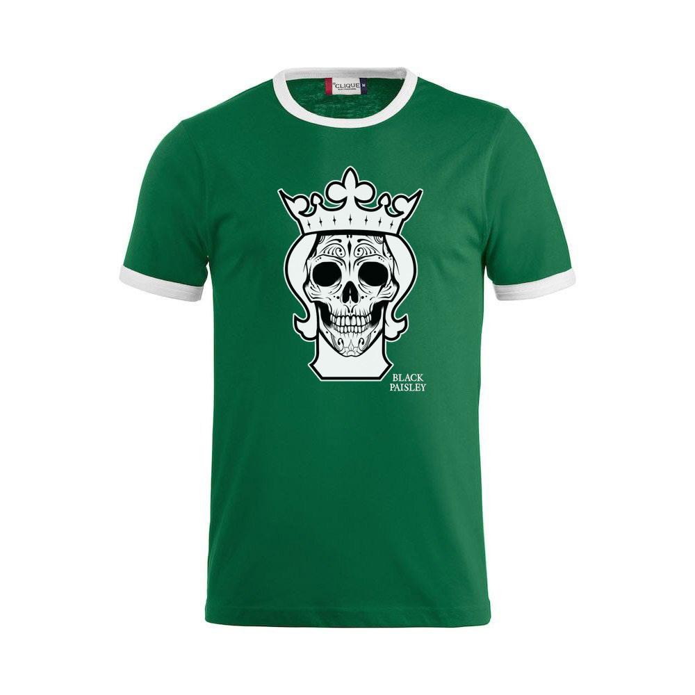T-shirt Black Paisley (Green)