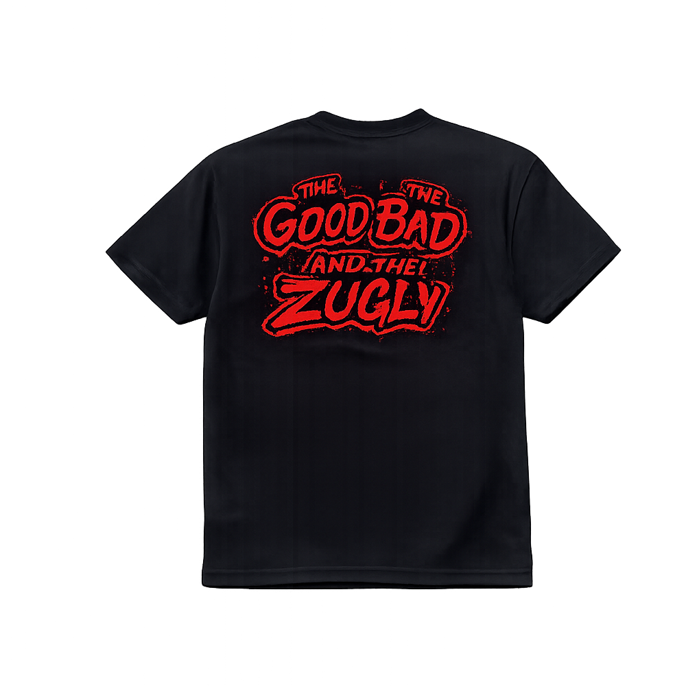 The Good the Bad and the Zugly - 'GBZ Red' Black Tee