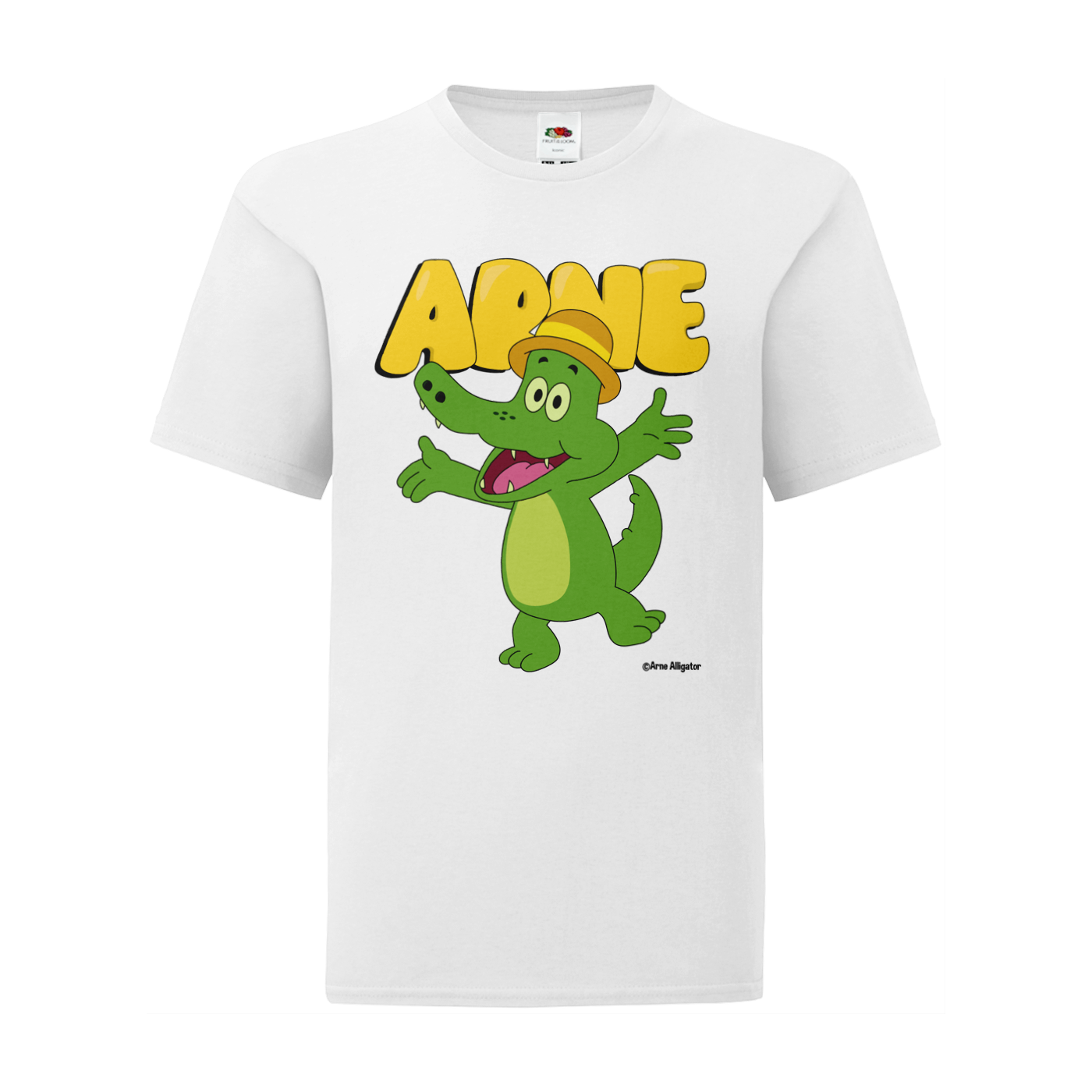 Arne Alligator - T-shirt vit